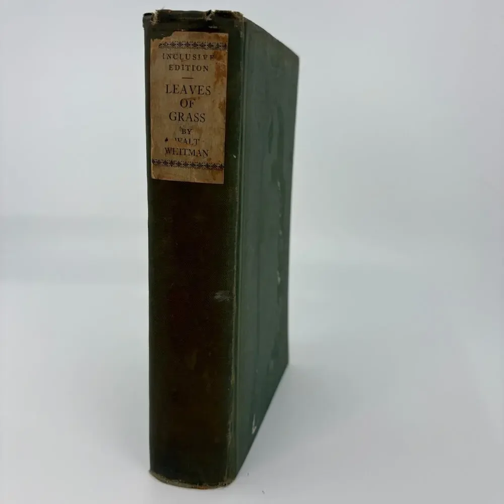 Walt Whitman Leaves Of Grass Inclusive Edition Doubleday Page 1924 Hardcover